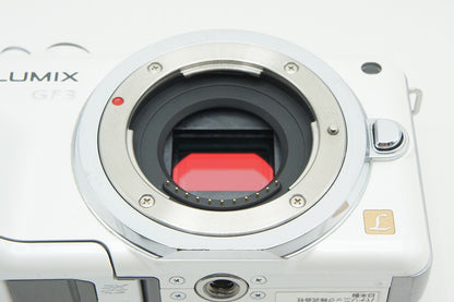 良品 Panasonic パナソニック LUMIX DMC-GF3 ボディ ミラーレス一眼カメラ シェルホワイト 260205af
