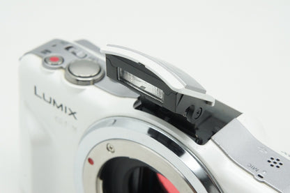 良品 Panasonic パナソニック LUMIX DMC-GF3 ボディ ミラーレス一眼カメラ シェルホワイト 260205af