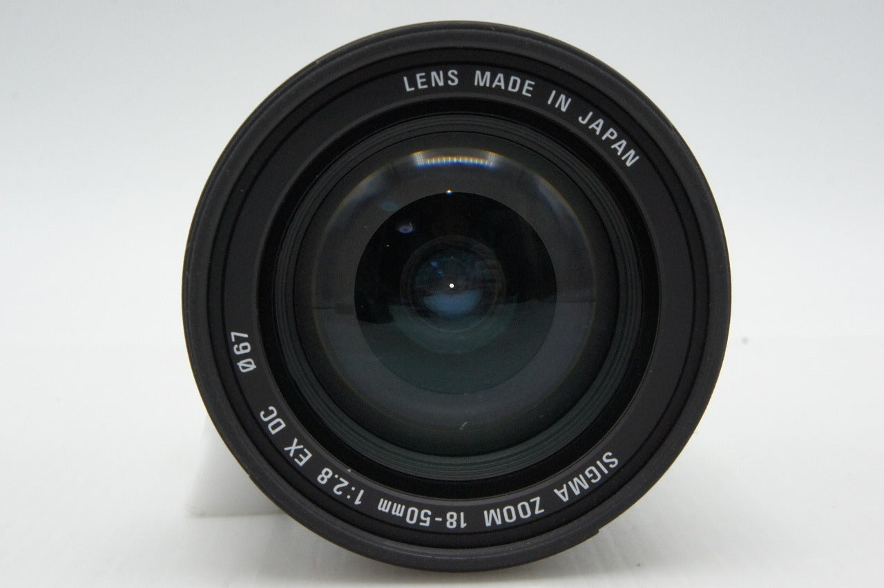 良品 SIGMA シグマ 18-50mm F2.8 EX D DC Nikon ニコン Fマウント APS-C ズームレンズ フード付 260317p