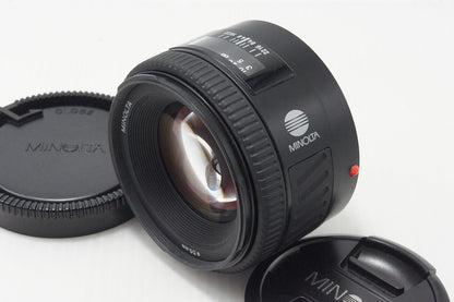 美品 MINOLTA ミノルタ AF 50mm F1.4 NEW (Second version) SONY ソニー αマウント フルサイズ 単焦点レンズ 260821t