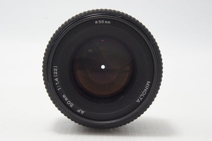 美品 MINOLTA ミノルタ AF 50mm F1.4 NEW (Second version) SONY ソニー αマウント フルサイズ 単焦点レンズ 260821t