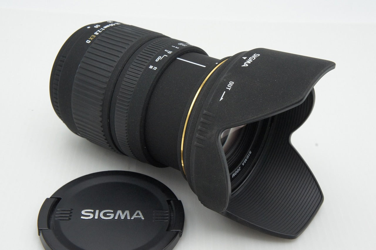 良品 SIGMA シグマ 18-50mm F2.8 EX D DC Nikon ニコン Fマウント APS-C ズームレンズ フード付 260317p