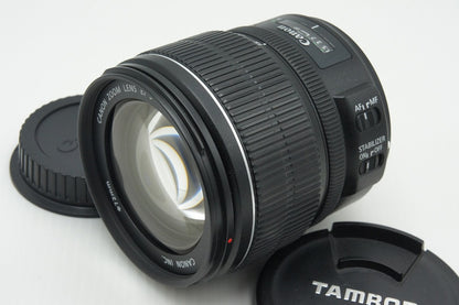 良品 Canon キヤノン EF-S 15-85mm F3.5-5.6 IS USM APS-C ズームレンズ フード付 260205x