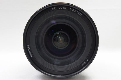 MINOLTA ミノルタ AF 20mm F2.8 New Second version SONY ソニー αマウント 単焦点レンズ 250805h