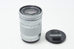 美品 OLYMPUS オリンパス M.ZUIKO DIGITAL ED 40-150mm F4-5.6 R マイクロフォーサーズ シルバー 260818ae