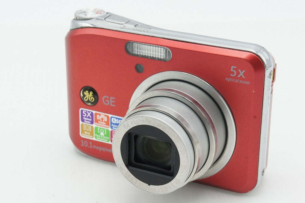 GE A1050 コンパクトデジタルカメラ レッド 260318a