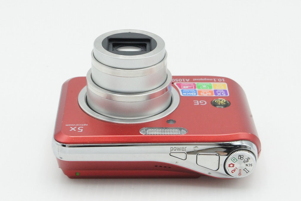GE A1050 コンパクトデジタルカメラ レッド 260318a