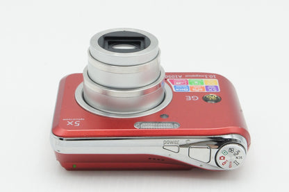 GE A1050 コンパクトデジタルカメラ レッド 260318a