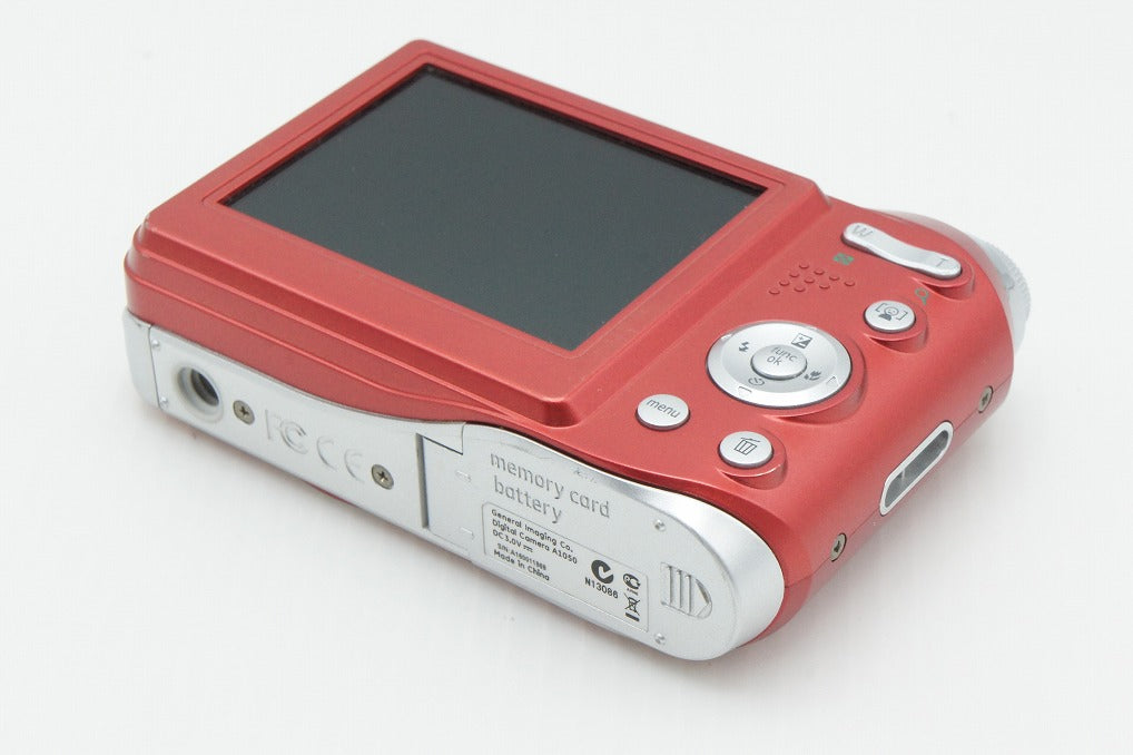 GE A1050 コンパクトデジタルカメラ レッド 260318a