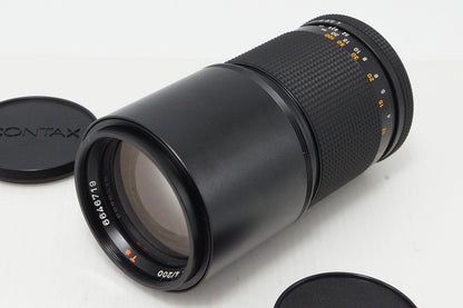 Excellent condition CONTAX Carl Zeiss Tele Tessar T* 200mm F4 AEG C/Y Mount with original filter 260513bd