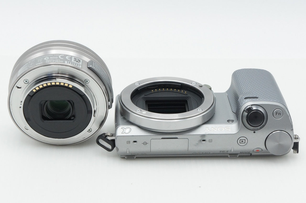 SONY ソニー NEX-5R パワーズームレンズキット ミラーレス一眼カメラ シルバー 260317w