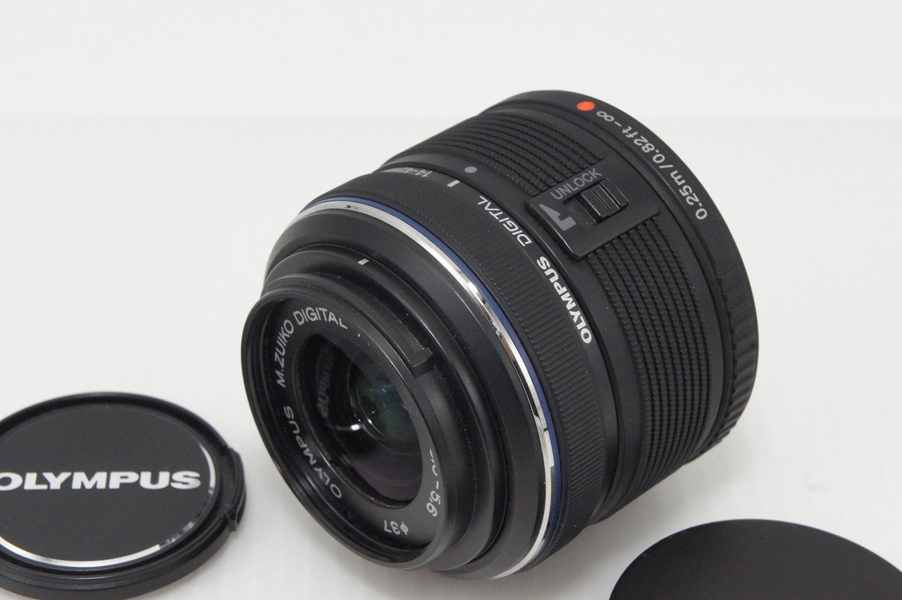 美品 OLYMPUS オリンパス M.ZUIKO DIGITAL 14-42mm F3.5-5.6 II R マイクロフォーサーズ ズームレンズ 260513ax