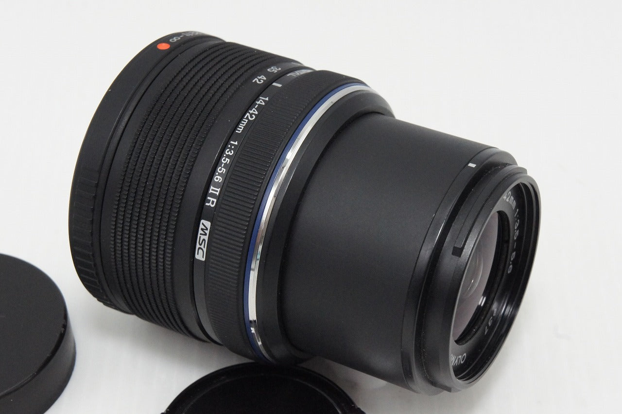 美品 OLYMPUS オリンパス M.ZUIKO DIGITAL 14-42mm F3.5-5.6 II R マイクロフォーサーズ ズームレンズ 260513ax
