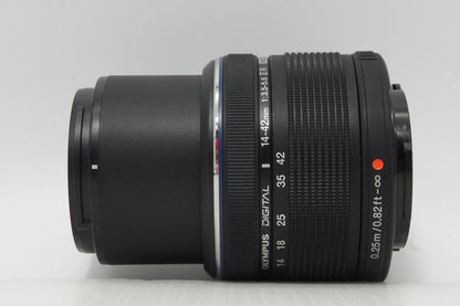 美品 OLYMPUS オリンパス M.ZUIKO DIGITAL 14-42mm F3.5-5.6 II R マイクロフォーサーズ ズームレンズ 260513ax