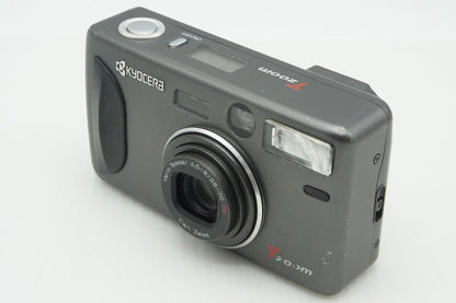 訳あり品 KYOCERA キョウセラ T zoom 35mmコンパクトフィルムカメラ 260205h
