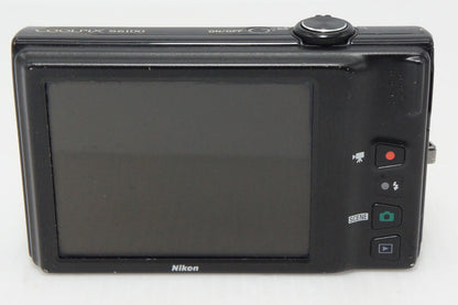 Nikon COOLPIX S6100 Compact Digital Camera Noble Black 260508k