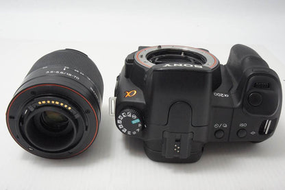 良品 SONY ソニー α200 レンズキット DSLR-A200K (DT 18-70mm F3.5-5.6 SAL1870) デジタル一眼レフカメラ 260818al