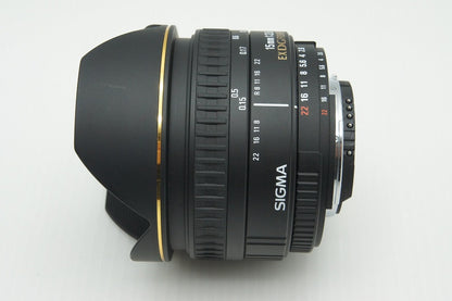 良品 SIGMA シグマ 15mm F2.8 EX DG DIAGONAL FISHEYE Nikon ニコン Fマウント フルサイズ 単焦点レンズ 260205p