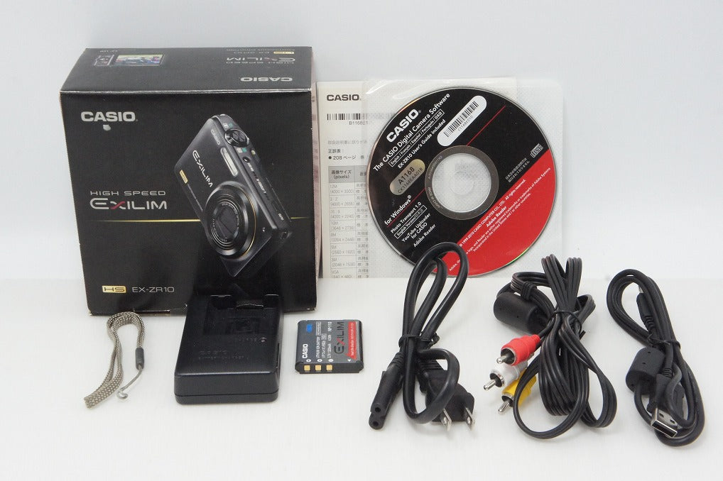 美品 CASIO カシオ EXILIM EX-ZR10 コンパクトデジタルカメラ ブラック 元箱付 260513z