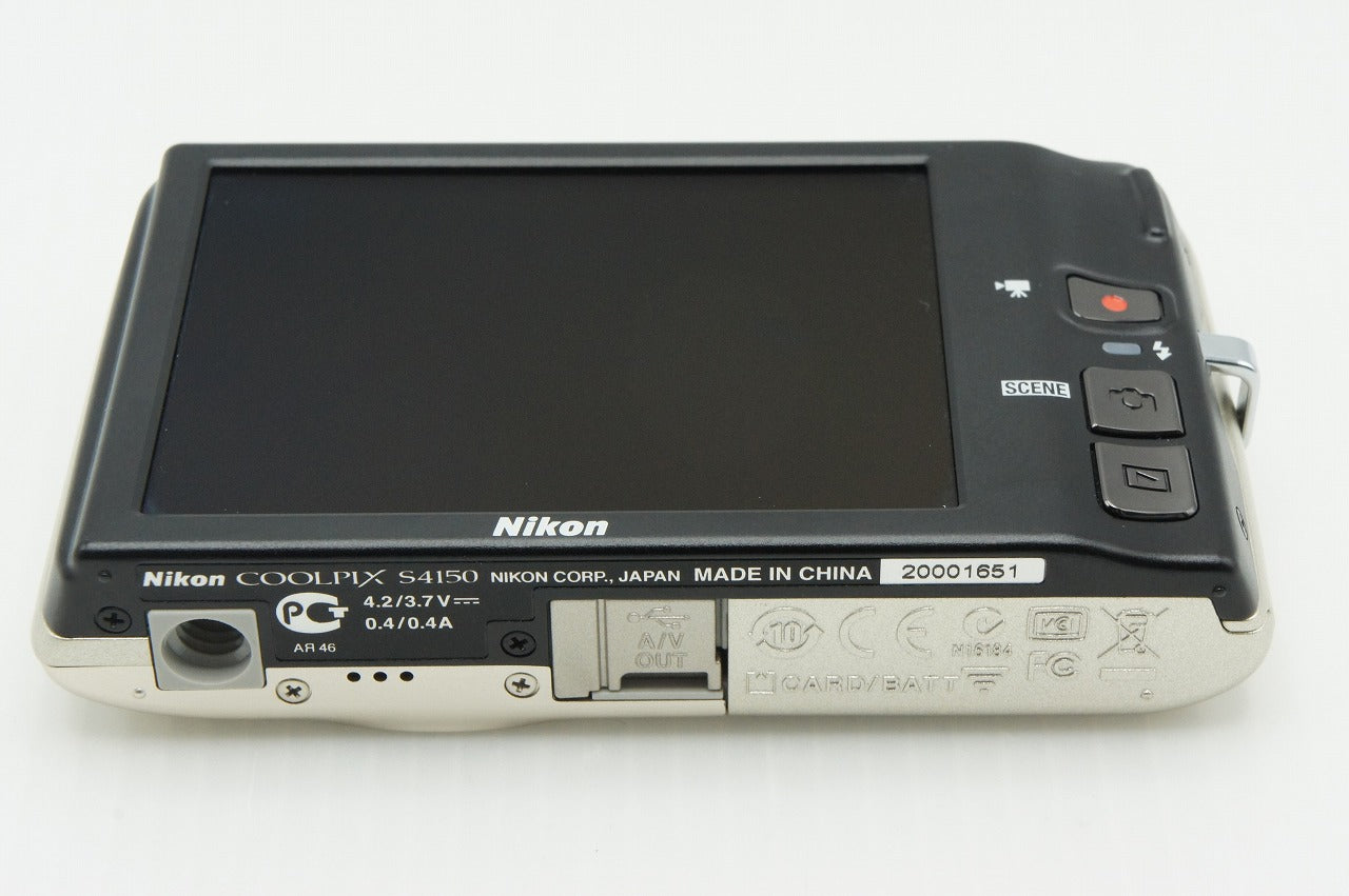 美品 Nikon ニコン COOLPIX S4150 コンパクトデジタルカメラ シルバー 260205d