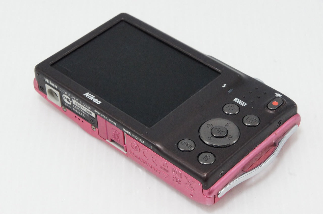 【美品】 Nikon ニコン COOLPIX S3300 ピンク 良品 Nikon ニコン COOLPIX S3300 コンパクトデジタルカメラ