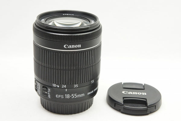 Canon キヤノン EF-S 18-55mm F3.5-5.6 IS STM APS-C ズームレンズ 240211k