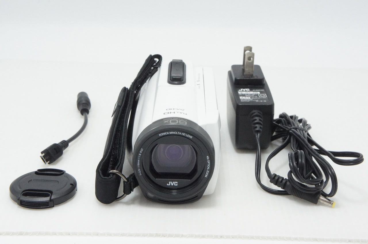 美品 JVC ケンウッド GZ-F270 デジタルビデオカメラ ホワイト 260513o
