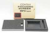 良品 CONTAX コンタックス 645用 FOCUSING SCREEN MFS-1 フォーカシングスクリーン 元箱付 231013g