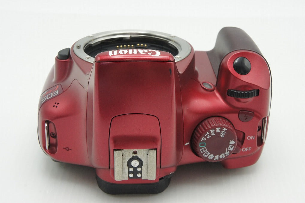 良品 Canon キヤノン EOS Kiss X50 ボディ デジタル一眼レフカメラ レッド 260130d