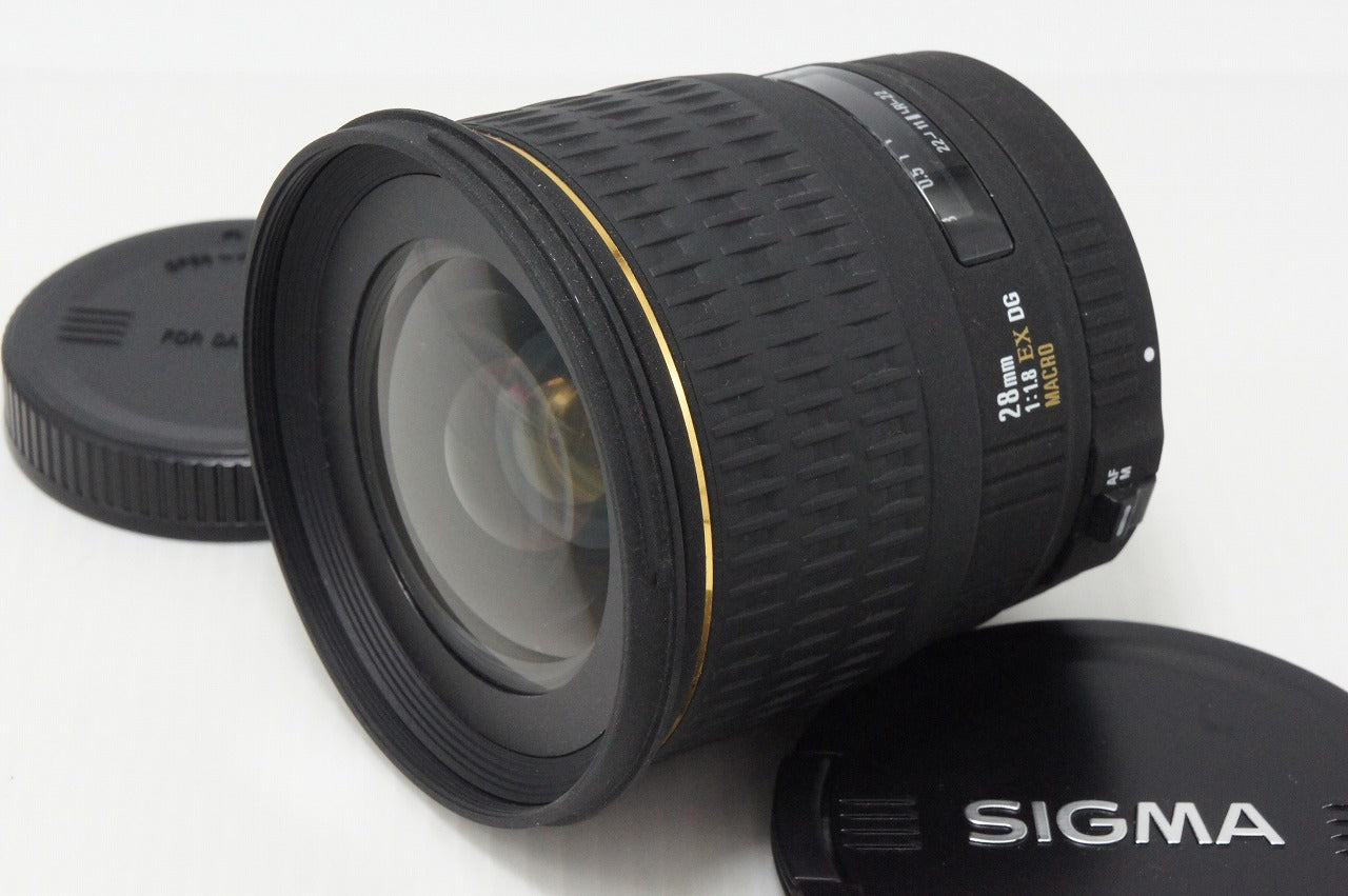 良品 SIGMA シグマ 28mm F1.8 EX DG ASPHERICAL MACRO Canon キヤノン