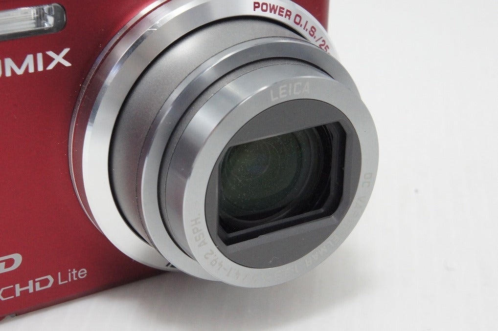 Excellent condition Panasonic LUMIX DMC-TZ10 Compact Digital Camera Red, with original box 260508u