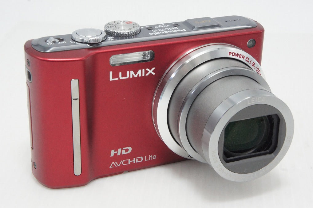 Excellent condition Panasonic LUMIX DMC-TZ10 Compact Digital Camera Red, with original box 260508u