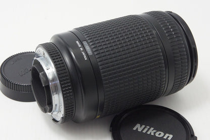 良品 Nikon ニコン AF NIKKOR ED 70-300mm F4-5.6D ズームレンズ フード付 260821m