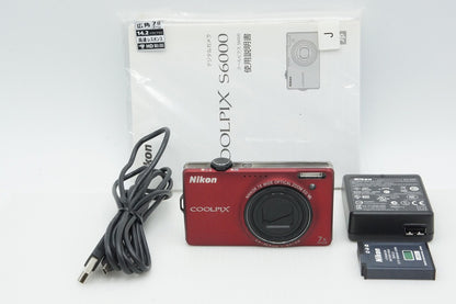 良品 Nikon ニコン COOLPIX S6000 コンパクトデジタルカメラ フラッシュレッド 260319t