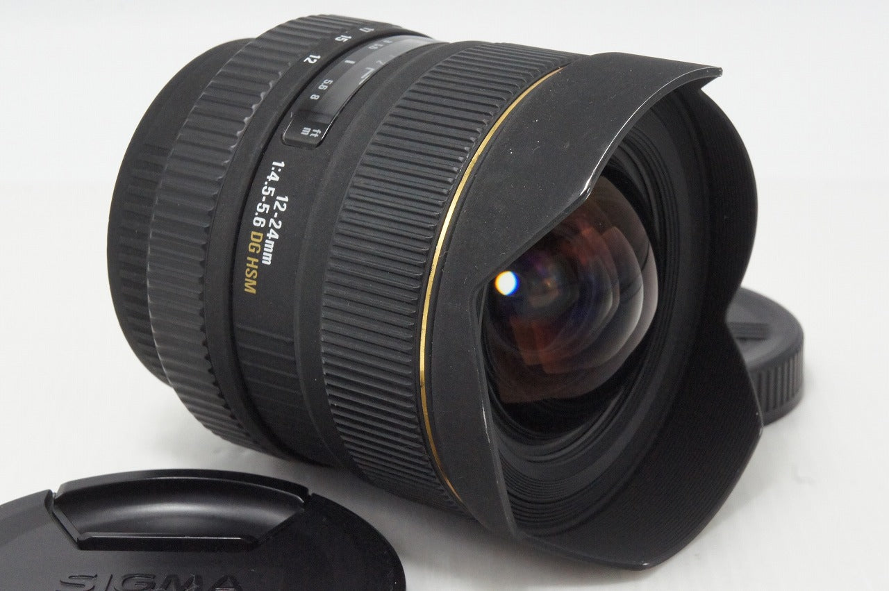 美品 SIGMA シグマ 12-24mm F4.5-5.6 EX DG HSM Canon キヤノン EFマウント ズームレンズ 260508ao