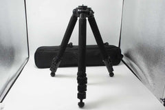 良品 Velbon ベルボン Geo Carmagne ジオ カルマーニュ E543M カーボン三脚 ブラック ケース付 260821a
