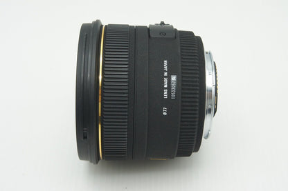 美品 SIGMA シグマ 50mm F1.4 EX DG HSM Canon キヤノン EFマウント 単焦点レンズ フルサイズ フード付 260205s
