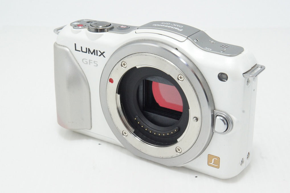 Good condition Panasonic LUMIX DMC-GF5 Body Mirrorless Camera White 260508ae