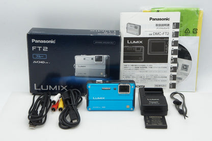 Panasonic パナソニック LUMIX DMC-FT2 コンパクトデジタルカメラ ブルー 元箱付 260318m