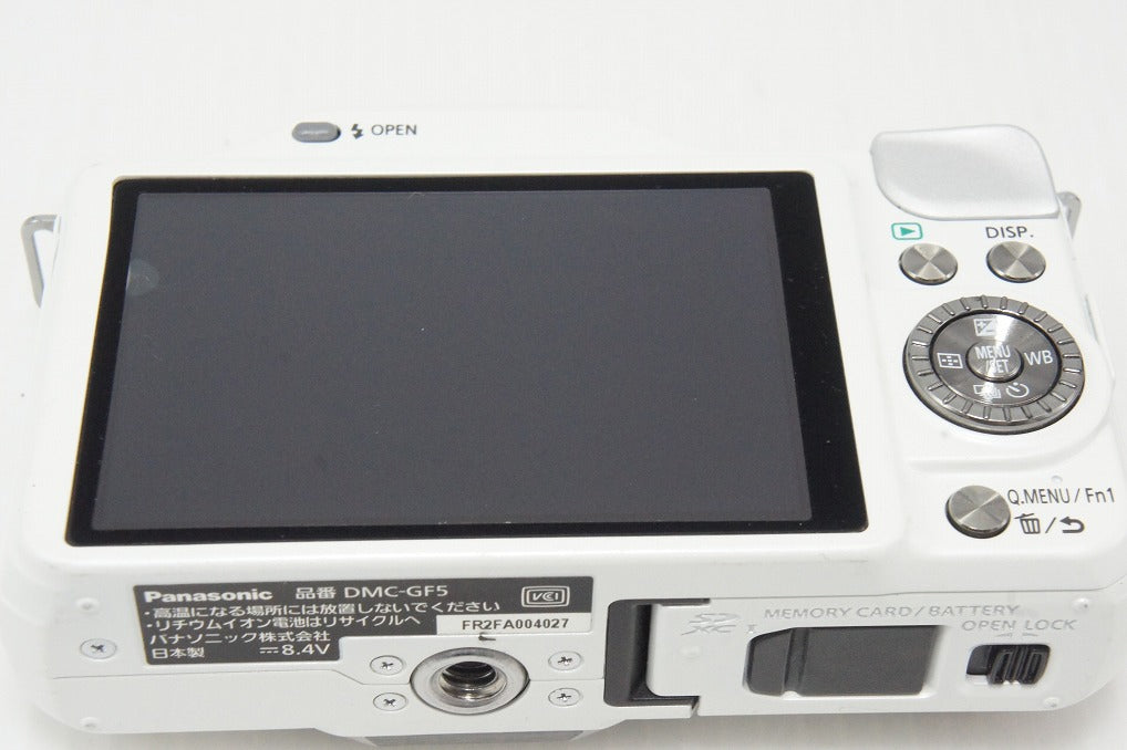 Good condition Panasonic LUMIX DMC-GF5 Body Mirrorless Camera White 260508ae