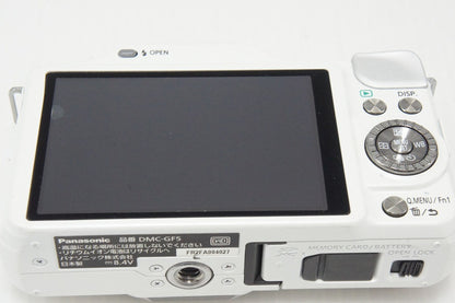 Good condition Panasonic LUMIX DMC-GF5 Body Mirrorless Camera White 260508ae