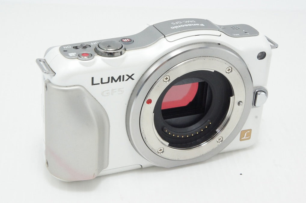 Good condition Panasonic LUMIX DMC-GF5 Body Mirrorless Camera White 260508ae