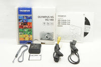 美品 OLYMPUS オリンパス VG-140 コンパクトデジタルカメラ ブルー 元箱付 241215b