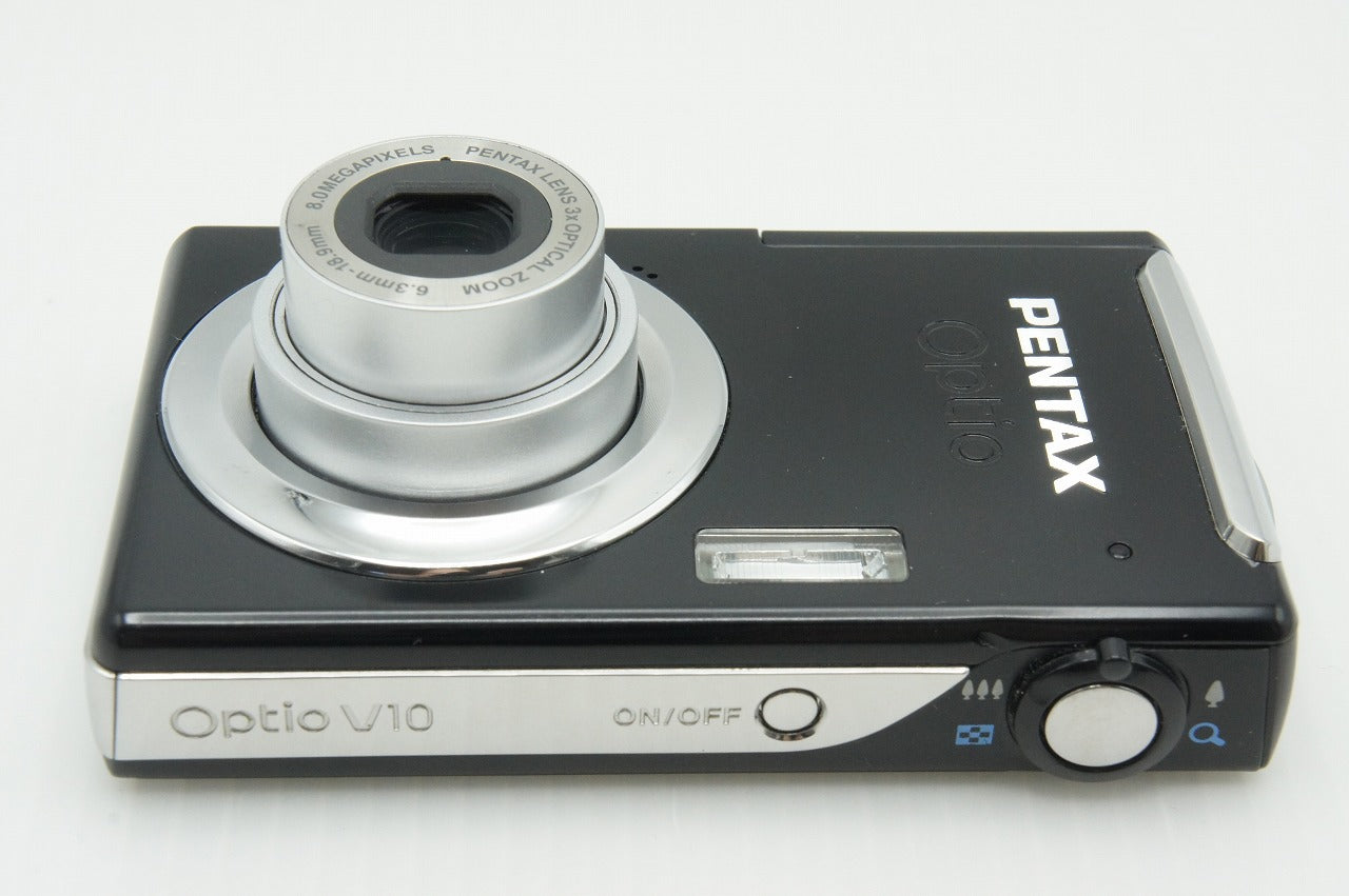 美品 PENTAX ペンタックス Optio V10 コンパクトデジタルカメラ ブラック 元箱付 260206i