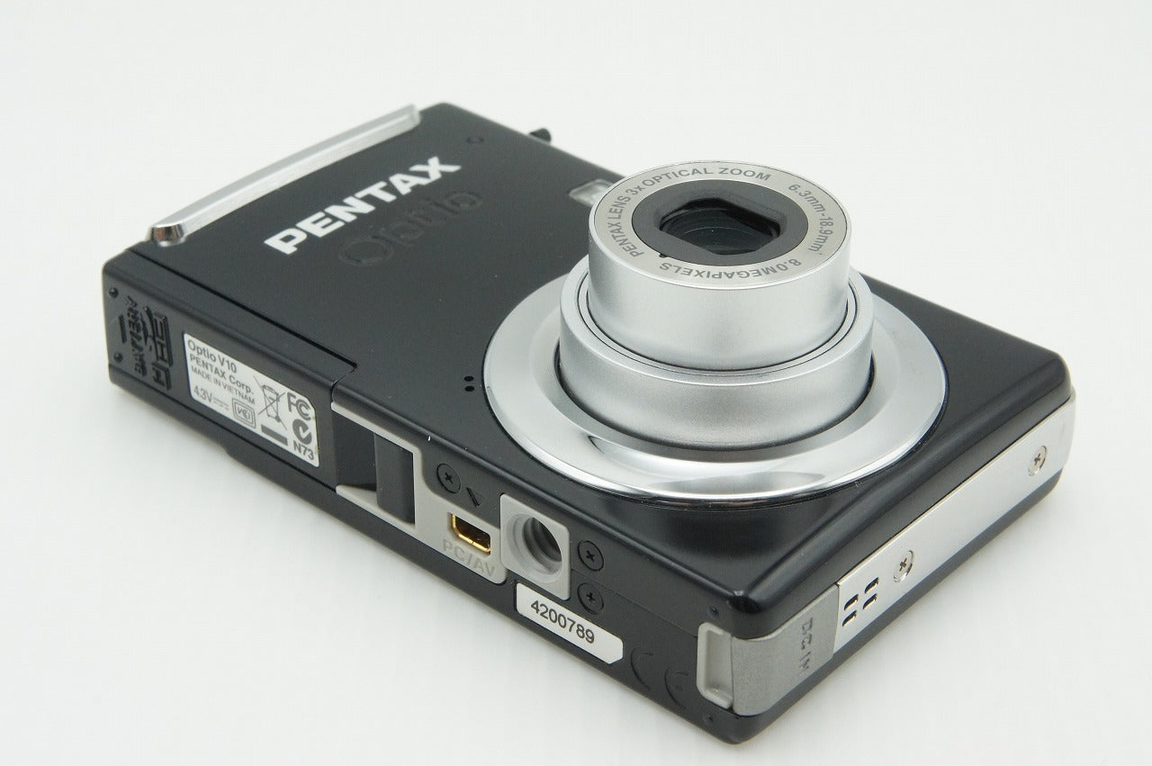 美品 PENTAX ペンタックス Optio V10 コンパクトデジタルカメラ ブラック 元箱付 260206i