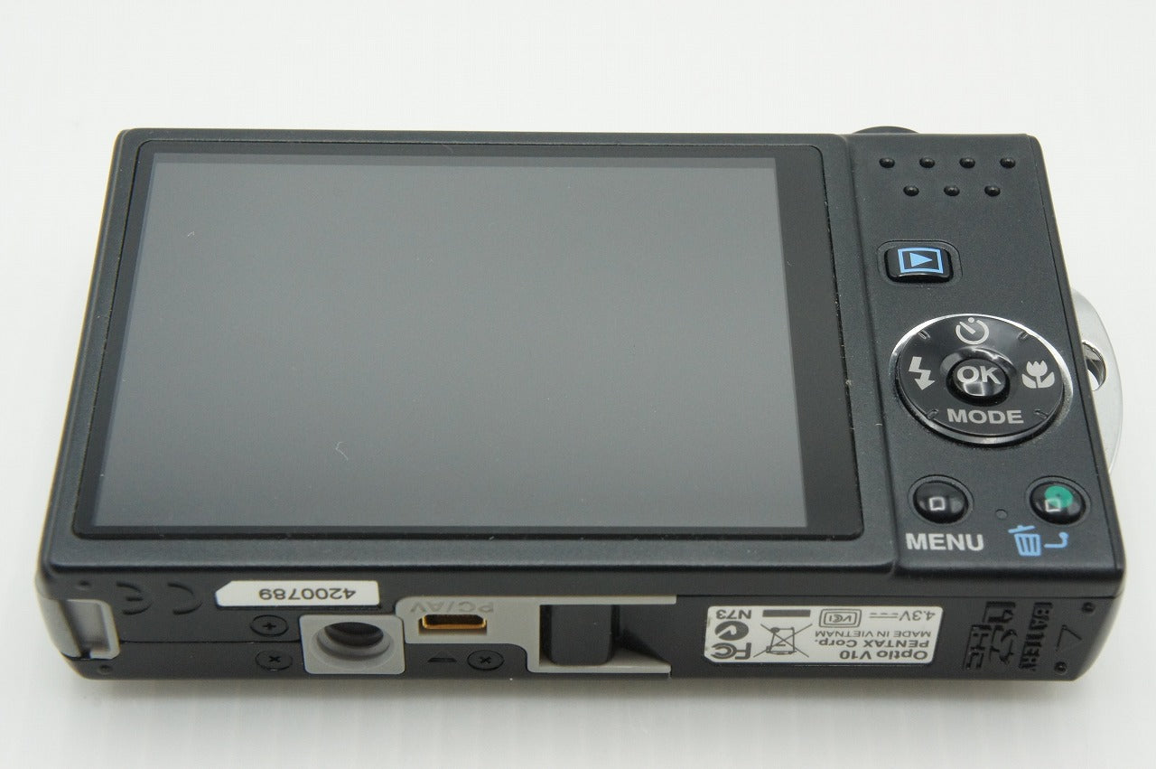 美品 PENTAX ペンタックス Optio V10 コンパクトデジタルカメラ ブラック 元箱付 260206i