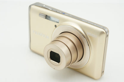美品 FUJIFILM フジフィルム FinePix JX700 コンパクトデジタルカメラ シャンパンゴールド 元箱付 260205g