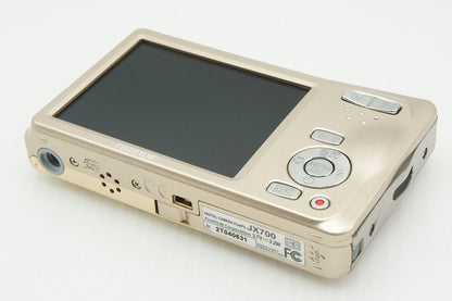 美品 FUJIFILM フジフィルム FinePix JX700 コンパクトデジタルカメラ シャンパンゴールド 元箱付 260205g