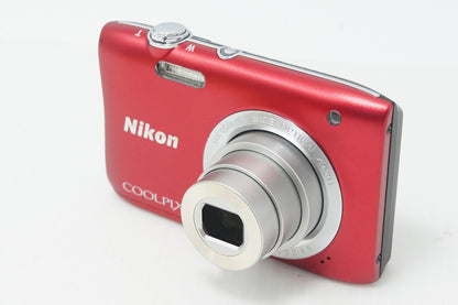 美品 Nikon ニコン COOLPIX S2900 コンパクトデジタルカメラ レッド 元箱付 260824d