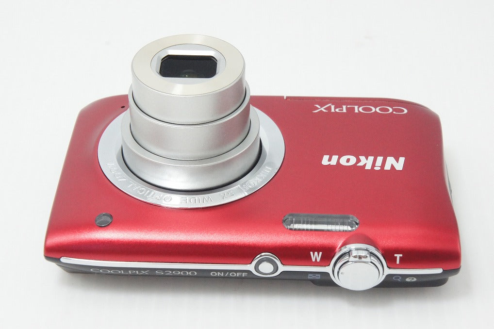 美品 Nikon ニコン COOLPIX S2900 コンパクトデジタルカメラ レッド 元箱付 260824d